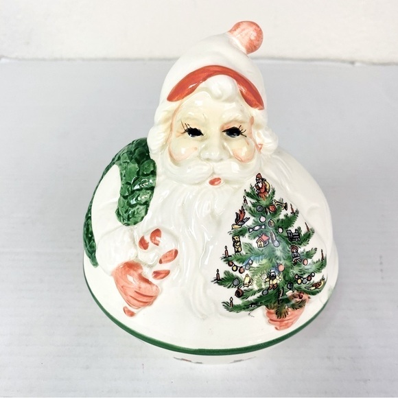 Vintage Department 56 Jolly Old Saint Nicholas Musical Hand Painted Santa - Picture 3 of 8